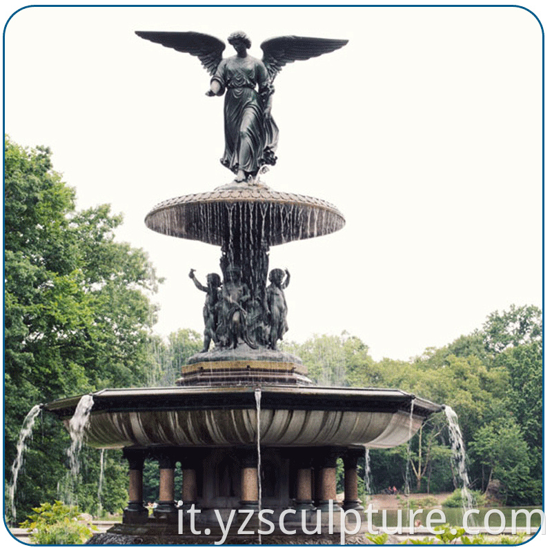 Bronze Angel Water Fountain